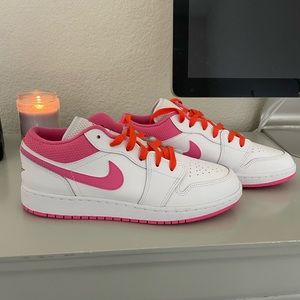pink and orange jordan’s